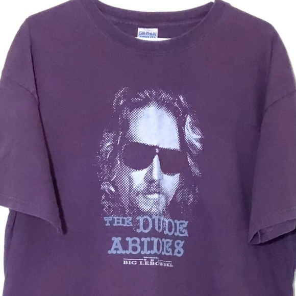 THE BIG LEBOWSKI The Big Lebowski Movie T-shirt Men's L size cotton black type Vintage Second Hand